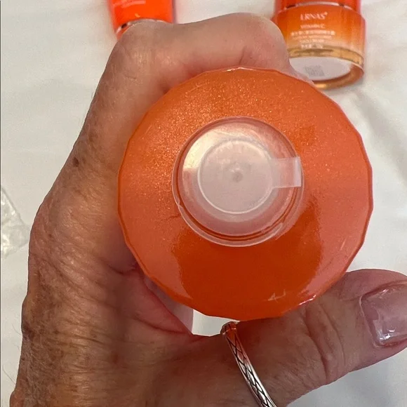 NWOT Lrnas organic Vitamin C Skincare Set with cleanser toner serum moisturizer - Picture 9 of 14